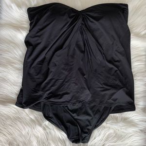 Ralph Lauren Bandeau One Piece Swimsuit